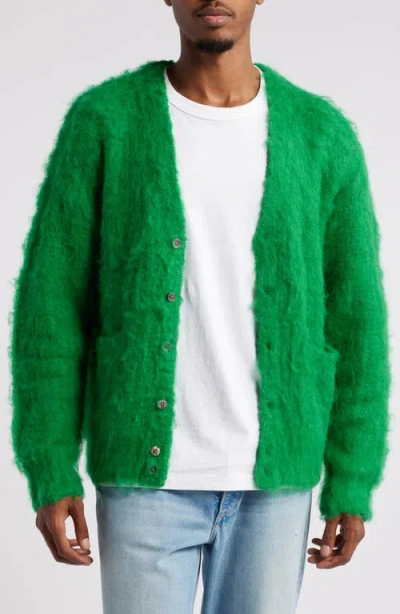 Obey Patron Cardigan In Bright Green