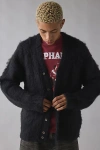 Obey Patron Shaggy Cardigan In Black, Men's At Urban Outfitters