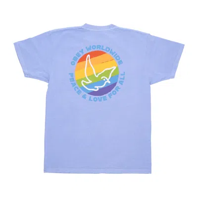 Obey Peace &love Pigment Classic Tee Pigment Hydrangea Men's T-shirt