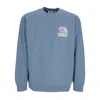 Obey Peace Program Crew Fleece Men's Crewneck Sweatshirt Coronet Blue In Coronet Blue