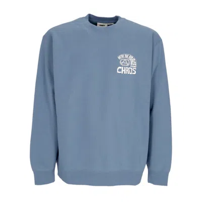 Obey Peace Program Crew Fleece Men's Crewneck Sweatshirt Coronet Blue