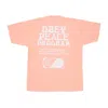 Obey Peace Program Men's T-shirt Heavy Weight Classic Tee Peach Parfait In Pink