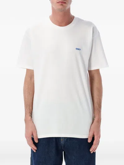 Obey Peep Hole T-shirt In White