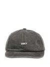 Obey Pigment Bold Panel Hat In Gray