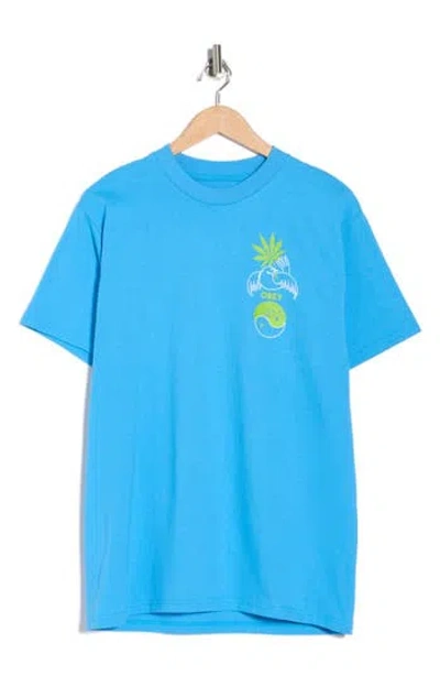 Obey Pledge Allegiance Graphic T-shirt In Blue