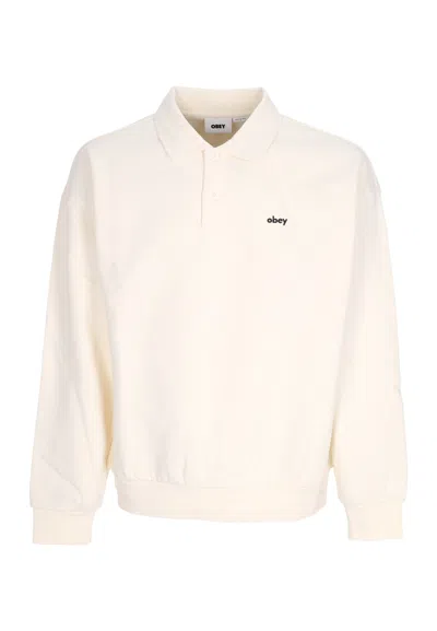 Obey Polo Shirt  Men Color Yellow Cream In Unbleached
