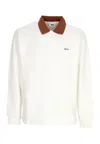 Obey Palo Fleece Polo In Blanc De Blanc