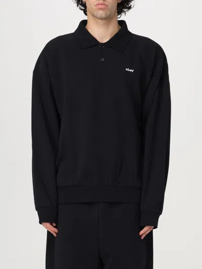 Obey Polo Shirt  Men Color Black In Schwarz