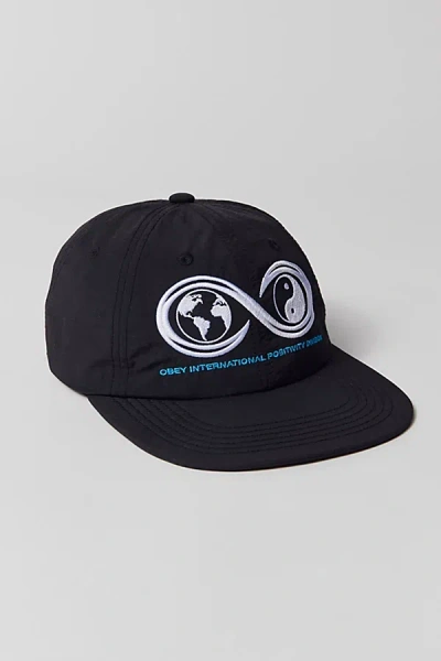 Obey Posi Division 6-panel Hat In Black, Men's At Urban Outfitters In Blue