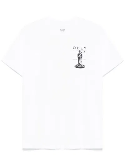 Obey Premium Sounds Graphic T-shirt In White