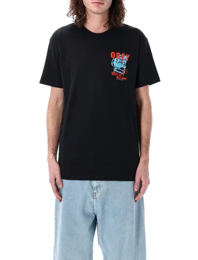 Obey Printing Press Make Art Classic T-shirt In Black
