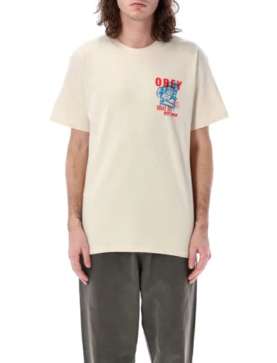 Obey Printing Press Make Art Classic T-shirt In White