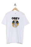 Obey Psychic Youth Graphic T-shirt In White