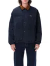 Obey Puffer Jacket In Dark Navy