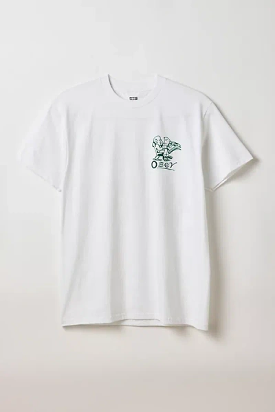 Obey Reader Graphic Tee In White, Men's At Urban Outfitters