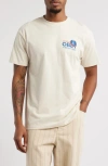 Obey Records Sound Waves Graphic T-shirt In Cream