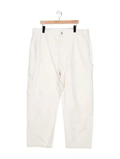 Pre-owned Obey Relaxed Fit Jeans In White