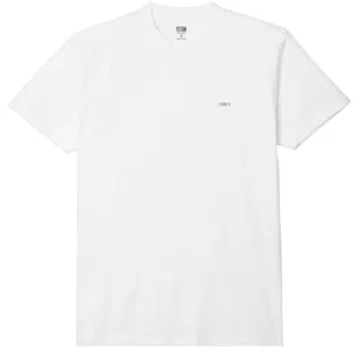 Obey Ripped Icon T-shirt In White