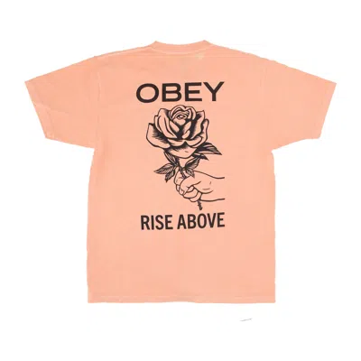 Obey Rise Above Rose Classic Pigment Tee Pigment Peach Parfait Men's T-shirt