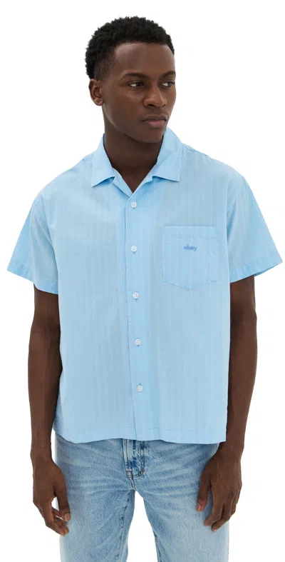 Obey Rizzo Woven Shirt Cerulean Multi