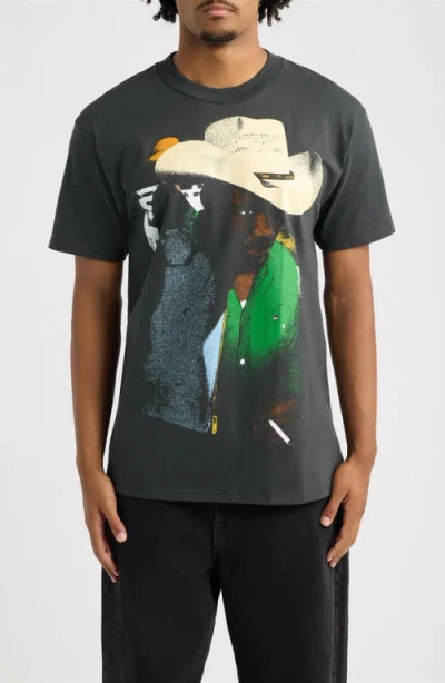 Obey Rodeo Graphic T-shirt In Gray
