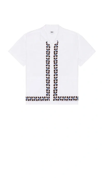 Obey Ruben Woven Shirt In White