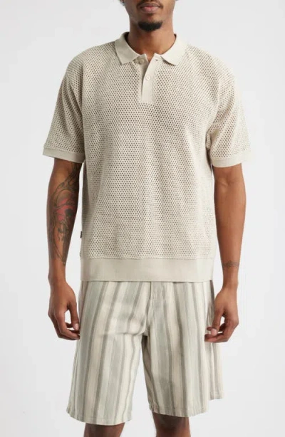 Obey Saratoga Open Stitch Cotton Polo