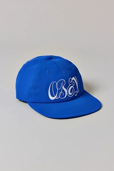 Obey Script Logo Nylon Hat In Blue, Men's At Urban Outfitters