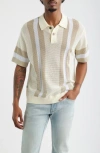 Obey Seth Polo Sweater Unbleached Multi