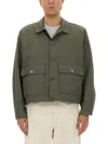 Obey Front-pocket Jacket In Green