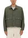 Obey Front-pocket Jacket In Green