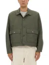 Obey Front-pocket Jacket In Green