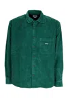 Obey Shirt Long Sleeve Bigwig Cord Woven Rain Forest In Rain Forest