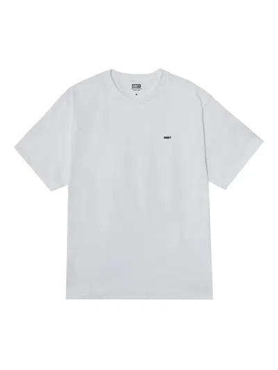 Obey Short-sleeve Logo-print T-shirt In White