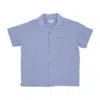 Obey Short Sleeve Men's Feather Woven Shirt Hydrangea In Hydrangea