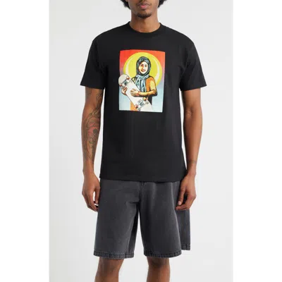Obey Skateistan Graphic-print T-shirt In Black