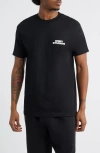 Obey Sky Face Graphic T-shirt In Blue