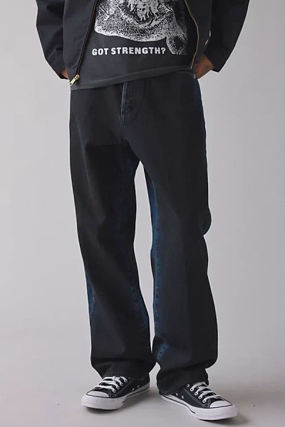 Obey Spray Classic Baggy Jean In Charcoal, Men's At Urban Outfitters In Black