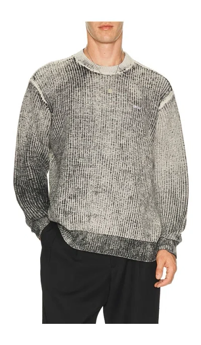 Obey Spray Effect Sweater In Gray