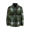 Obey Shirt Padded Man Stanton Shirt Jacket Rosin Multi In Green