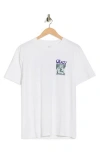 Obey Stop Worry Now Graphic T-shirt In White