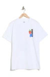 Obey Strawberry Logo Cotton Graphic T-shirt In White