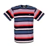 Obey Stroming Stripe Tee Men's T-shirt Dark Denim Multi In Multi