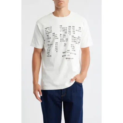 Obey Studios Stamp Graphic T-shirt In White