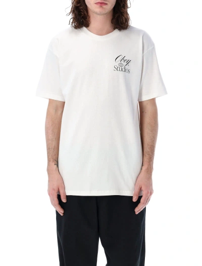 Obey Studios Tee In White