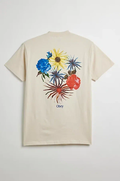 Obey Summertime Tee In Cream, Men's At Urban Outfitters