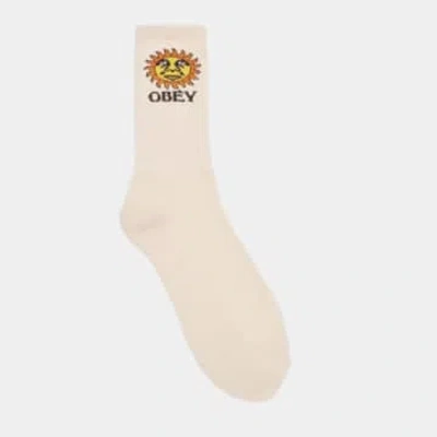 Obey Sunshine Socks In White