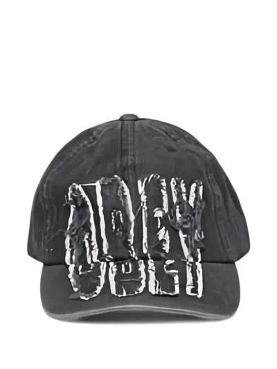 Obey Supernova 6-panel Denim Cap In Gray
