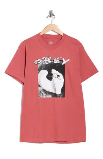 Obey Swan Graphic T-shirt In Multi