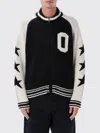 Obey Star-detail Zip-up Cardigan In Black